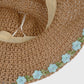 Anna-Kaci Women's Flower Embellishments Sun Hats Charming Crocheted Straw
