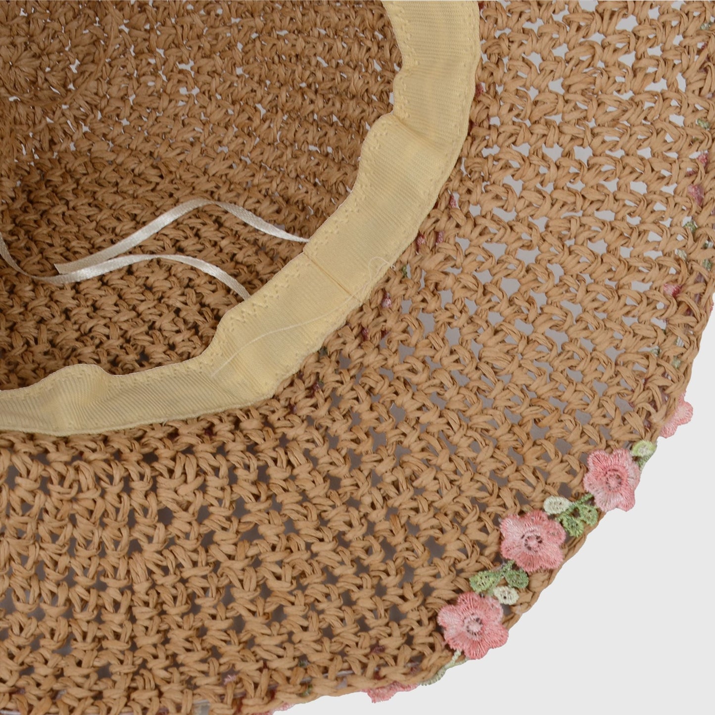 Anna-Kaci Women's Flower Embellishments Sun Hats Charming Crocheted Straw