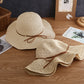 Anna-Kaci Wide - Brim Straw Sun Hat with Leather Tie