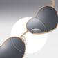 Anna-Kaci Women's Stylish Heart-Shaped Polarized Sunglasses UV400 Protection for Outdoor Activities