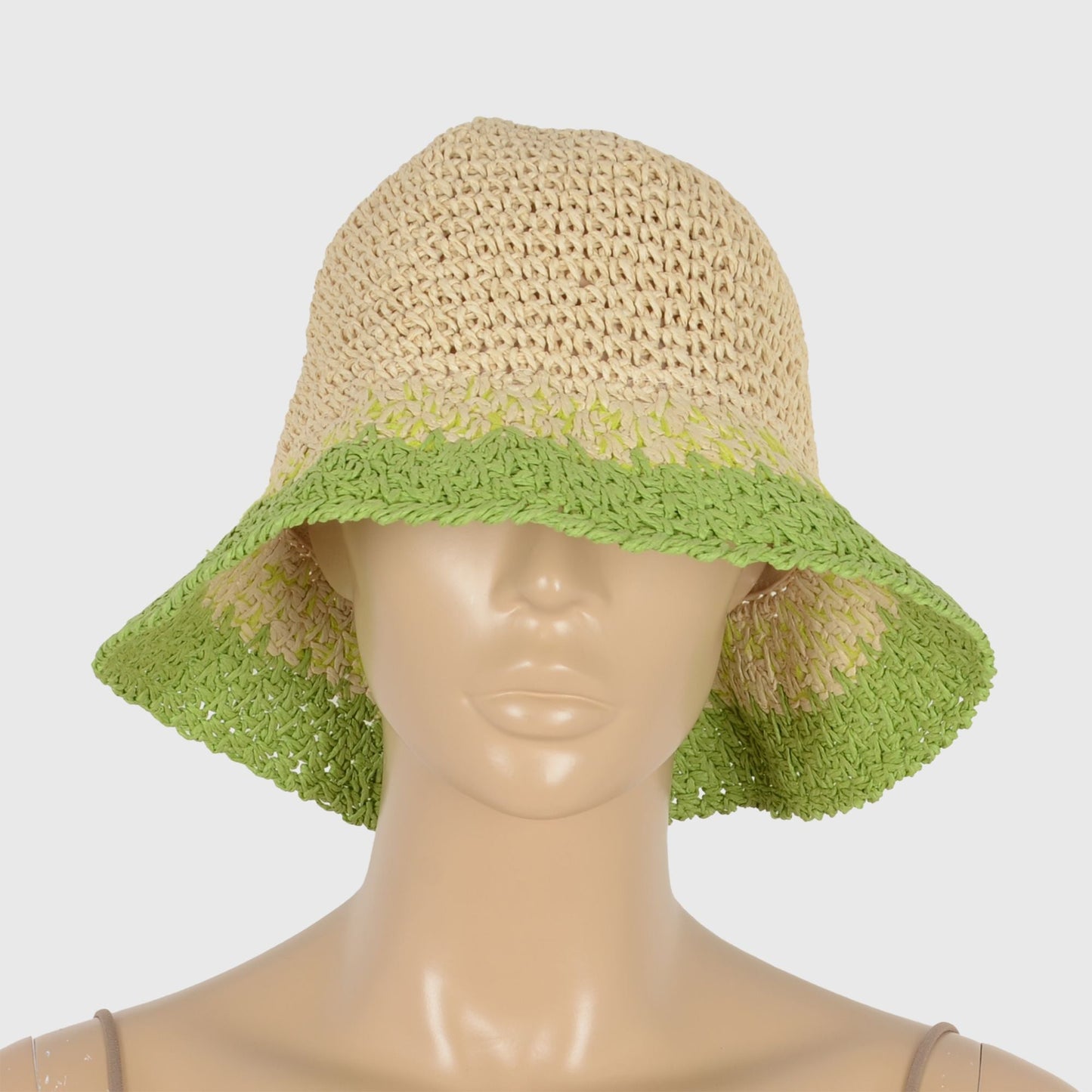 Anna-Kaci Women's Stylish Ombre Design Crochet Bucket Hat
