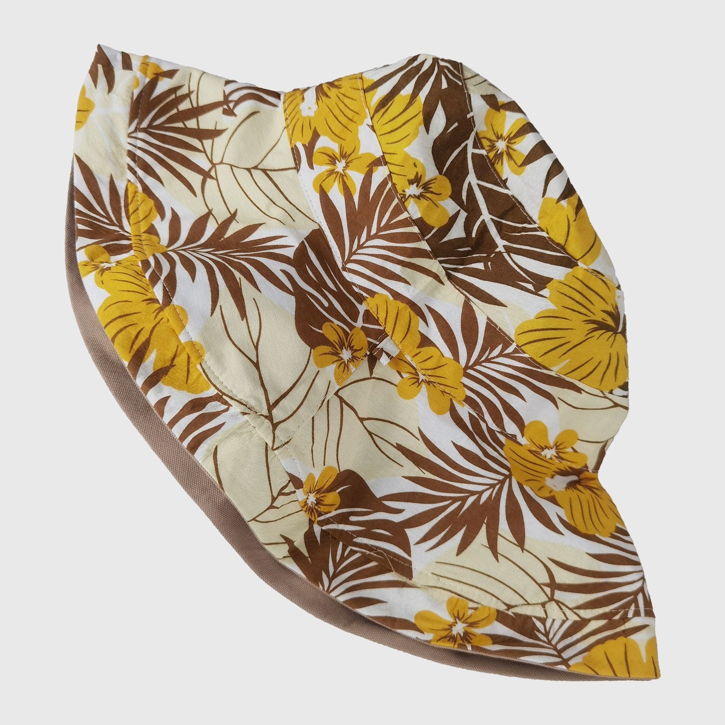 Anna-Kaci Women's 2-in-1 Double-Sided Bucket Hat with Floral & Solid Design