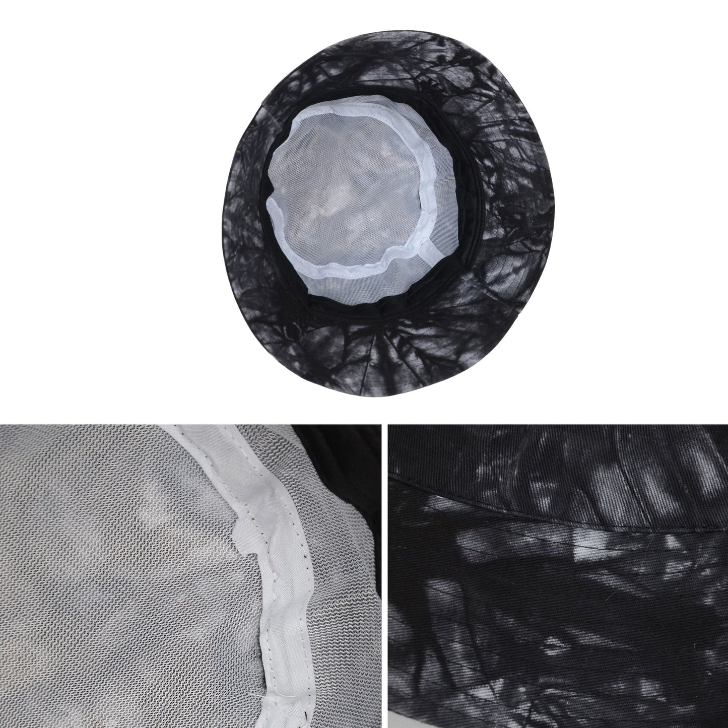 Anna-Kaci Summer Fisherman Hat Outdoor Travel Tie Dye Bucket Hat with Wide Brim Casual Sun Protection