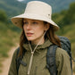 Anna-Kaci Foldable Wide Brim Bucket Hat with Chin Strap for Sun Protection and Outdoor Hiking Travel Beach Adventures