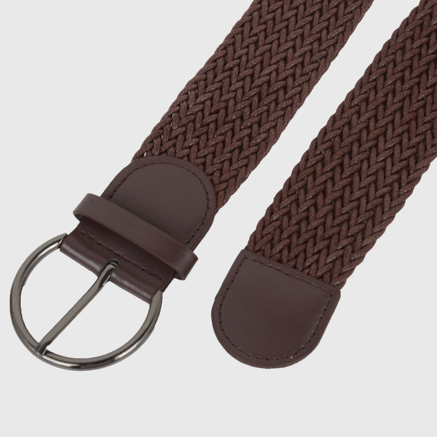 Anna-Kaci Chic Woven Womens Belt with Alloy Buckle