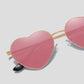 Anna-Kaci Women's Stylish Heart-Shaped Polarized Sunglasses UV400 Protection for Outdoor Activities
