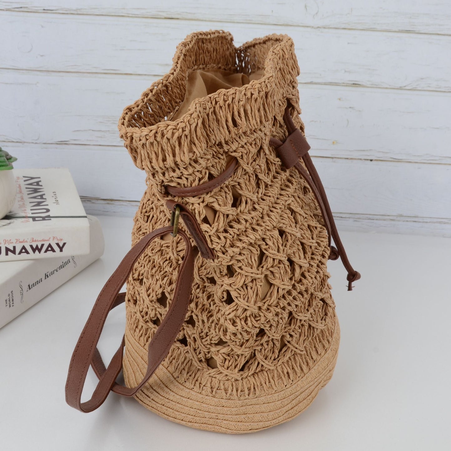 Anna-Kaci Women's Bohemian - Style Crochet Shoulder Bag