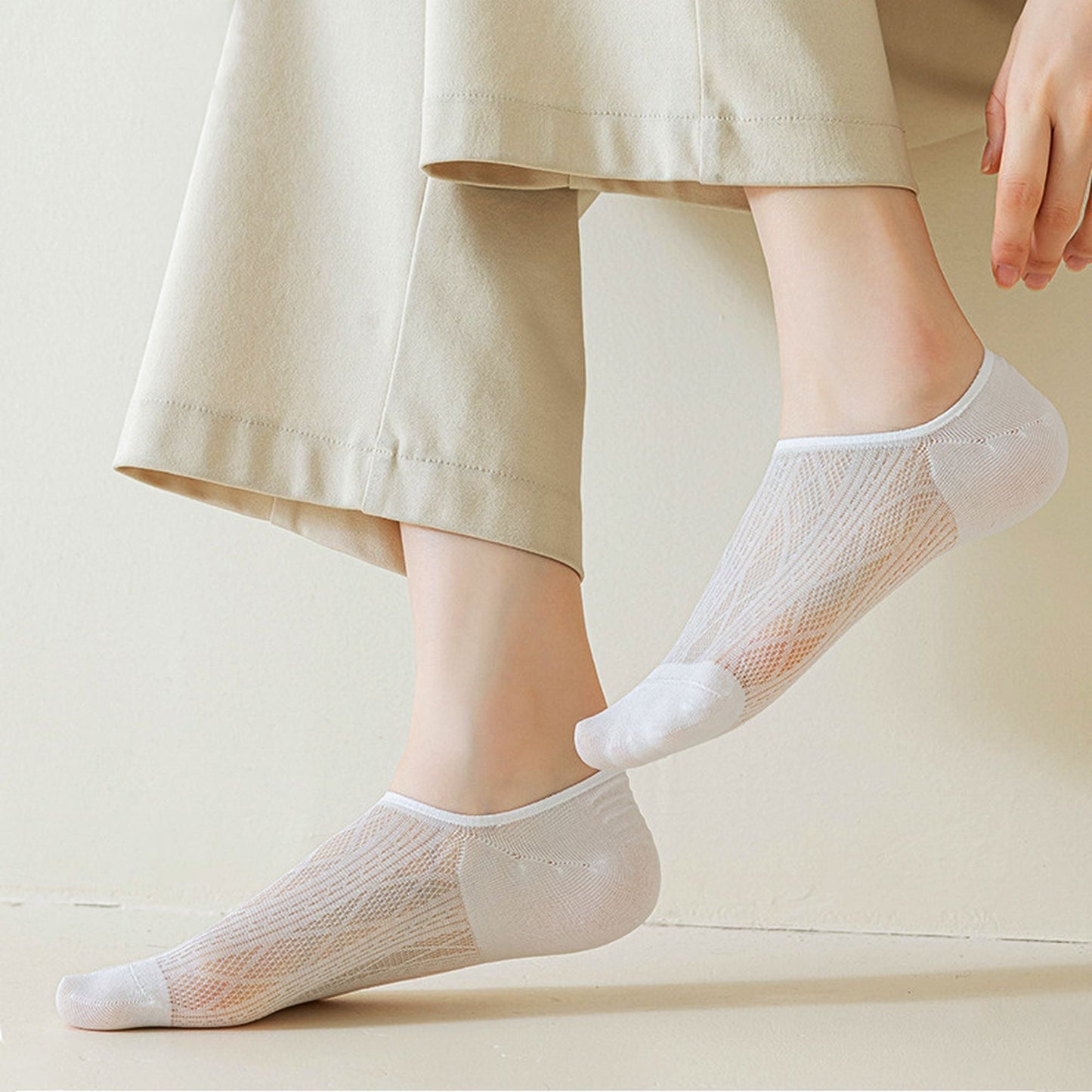 Anna-Kaci Women's Invisible No-Show Liner Socks 6Pk