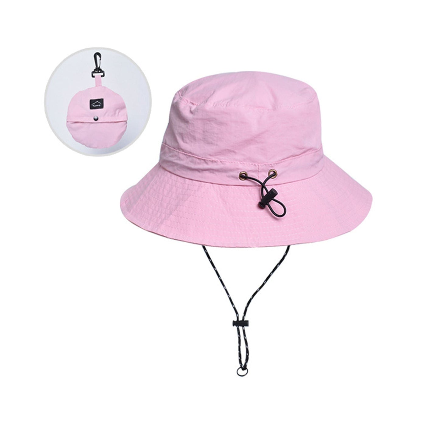 Anna-Kaci Water-Resistant Packable Bucket Hat with Adjustable Chin Strap Quick-Dry Fabric for Beach Hiking Camping and Outdoor Travel