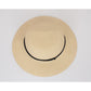 Anna-Kaci Wide Brim Straw Sun Hat with Chin Strap and Black Cord Detail for Outdoor Protection and Stylish Shade