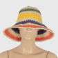 Anna-Kaci Women's Vibrant Multicolored Crochet Bucket Hat