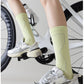 Anna-Kaci Women's Reflective Cycling Socks with Night Visibility Design Padded Zones and Breathable Compression Fit