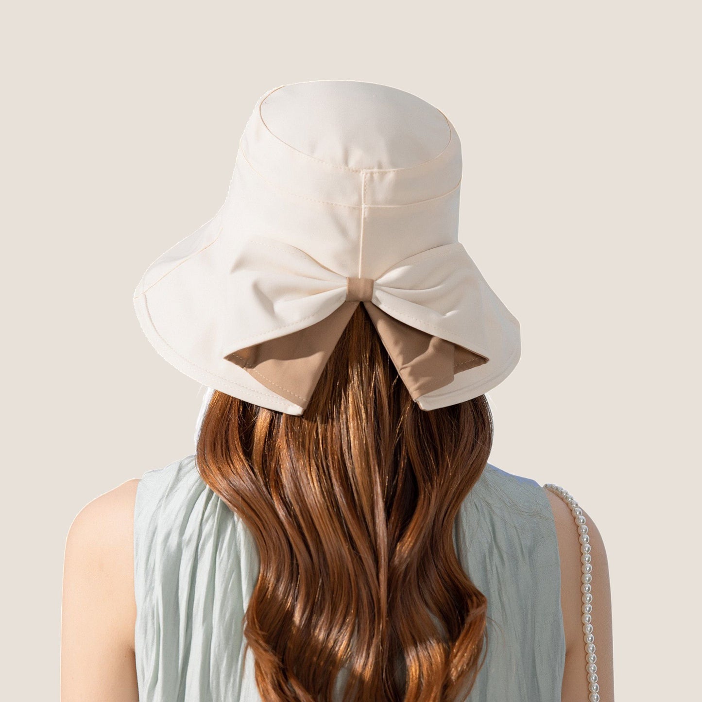 Anna-Kaci Wide Brim Bucket Hat Back Bow Detail for Sun Protection and Stylish Summer Looks