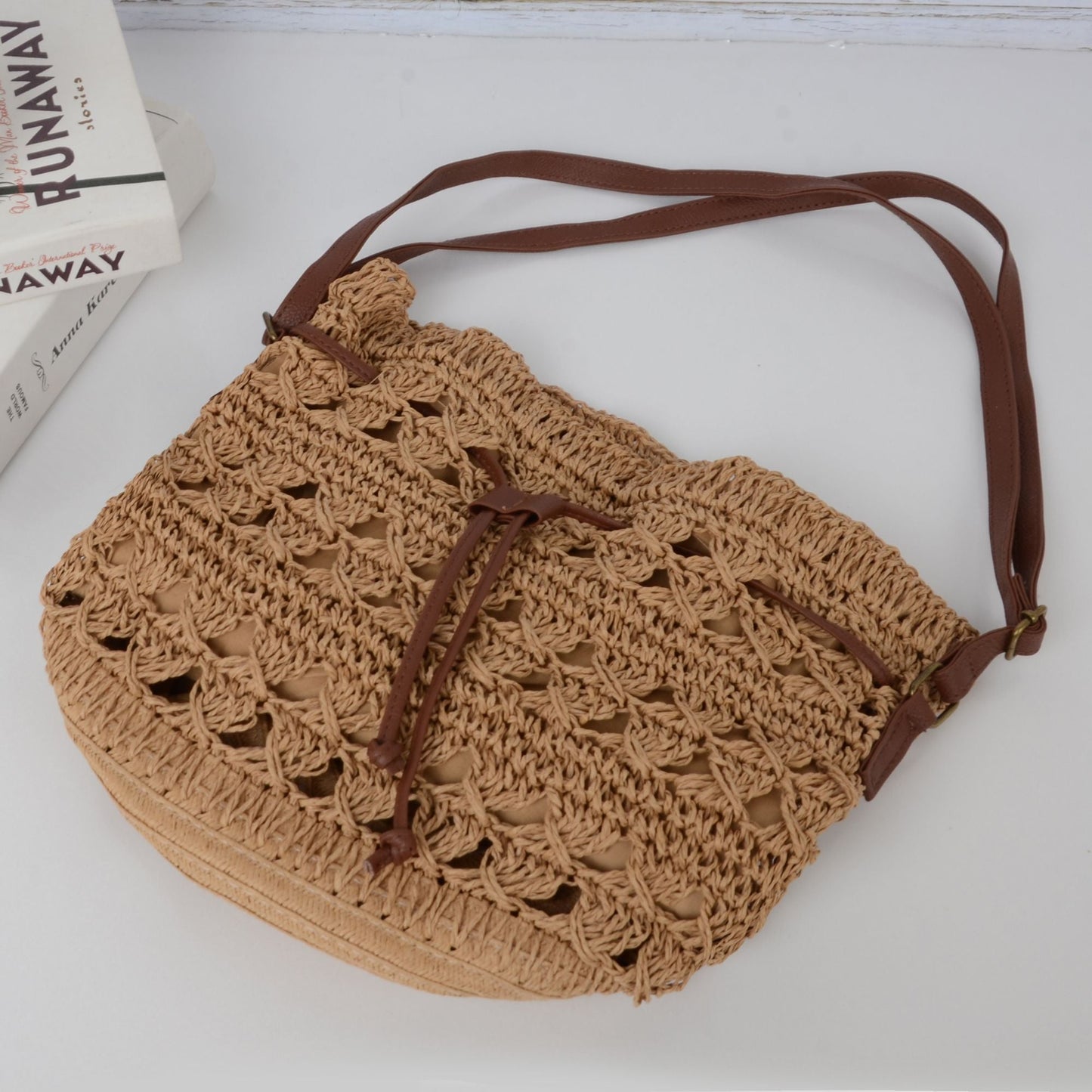 Anna-Kaci Women's Bohemian - Style Crochet Shoulder Bag