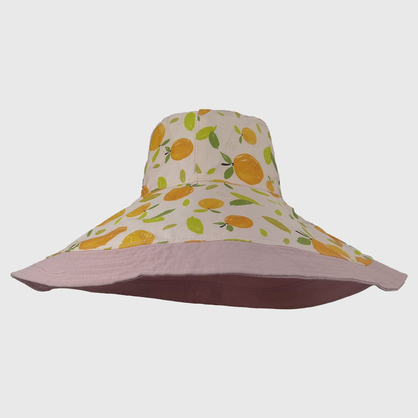 Anna-Kaci Women's Reversible Wide - Brim Sun Hat with Fruit Pattern Lining