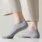 Anna-Kaci Men's No-Show Mesh Socks with Non-Slip Silicone Heel Grip and Breathable Low-Cut Design 3-Pack