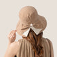 Anna-Kaci Wide Brim Bucket Hat Back Bow Detail for Sun Protection and Stylish Summer Looks