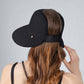Anna-Kaci Roll Up Wide Brim Visor Sun Hat with Ponytail Hole and UV Protection Lightweight Packable Foldable Summer Cap
