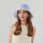 Anna-Kaci Crochet Knit Bucket Hat with Openwork Floral Pattern and Rolled Brim for Lightweight Summer Style