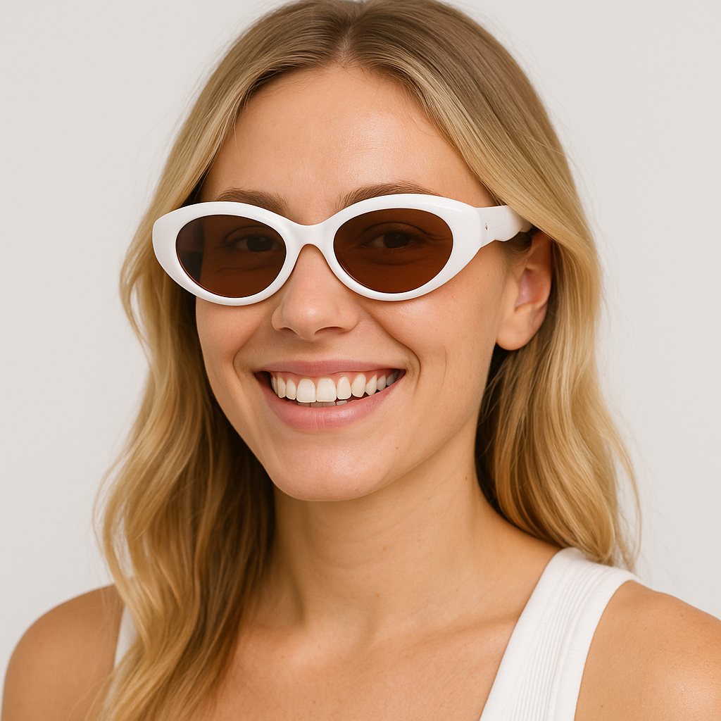 Anna-Kaci Women's Retro Y2K Futuristic Folding Sunglasses UV400 protection