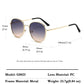 Anna-Kaci Elegant Gold - Rimmed Round Women's Polarized Sunglasses UV400 Protection