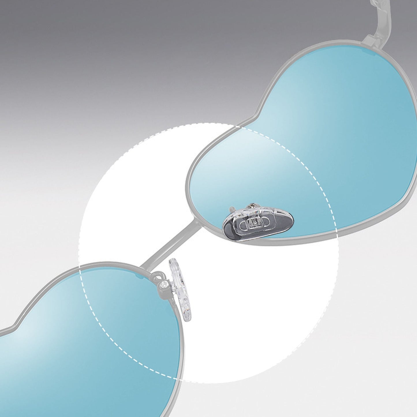 Anna-Kaci Women's Stylish Heart-Shaped Polarized Sunglasses UV400 Protection for Outdoor Activities