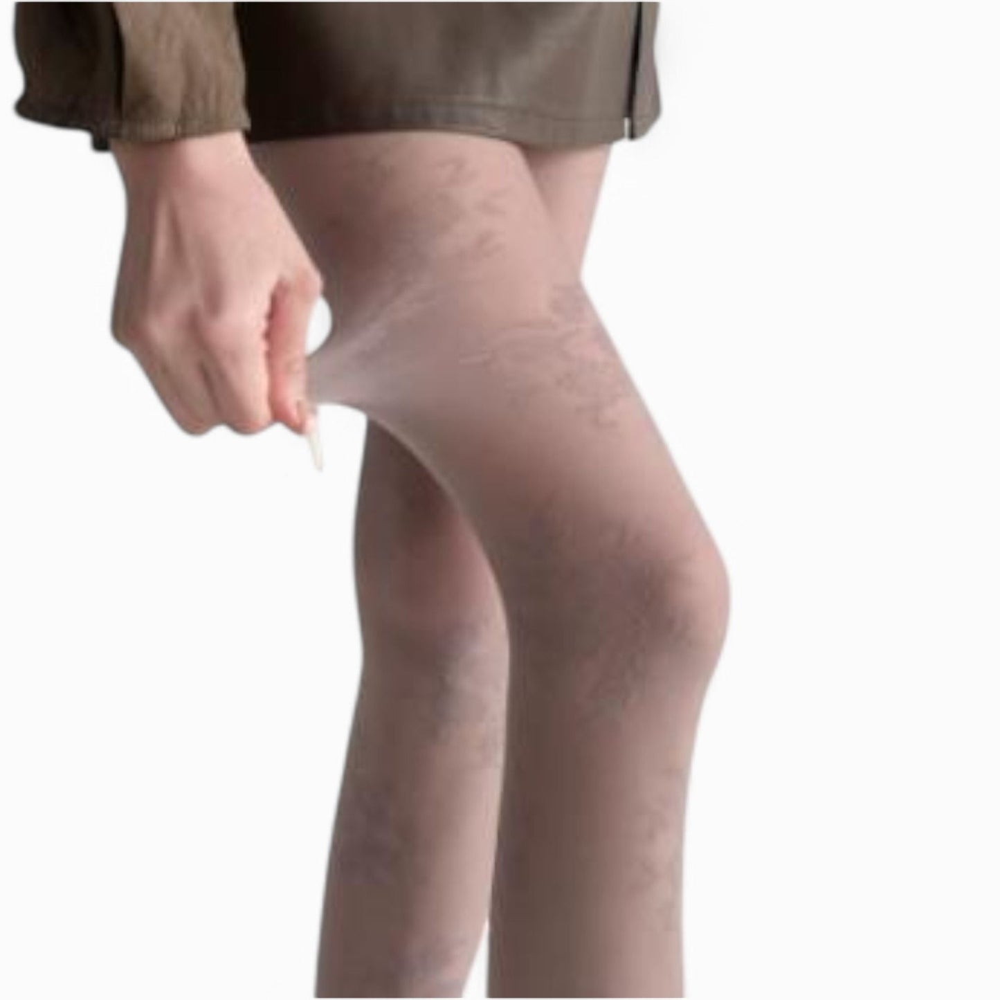 Anna-Kaci Women's Sheer Floral Pattern Tights Lightweight Mesh Legwear with Stretchy Fit and Subtle Texture