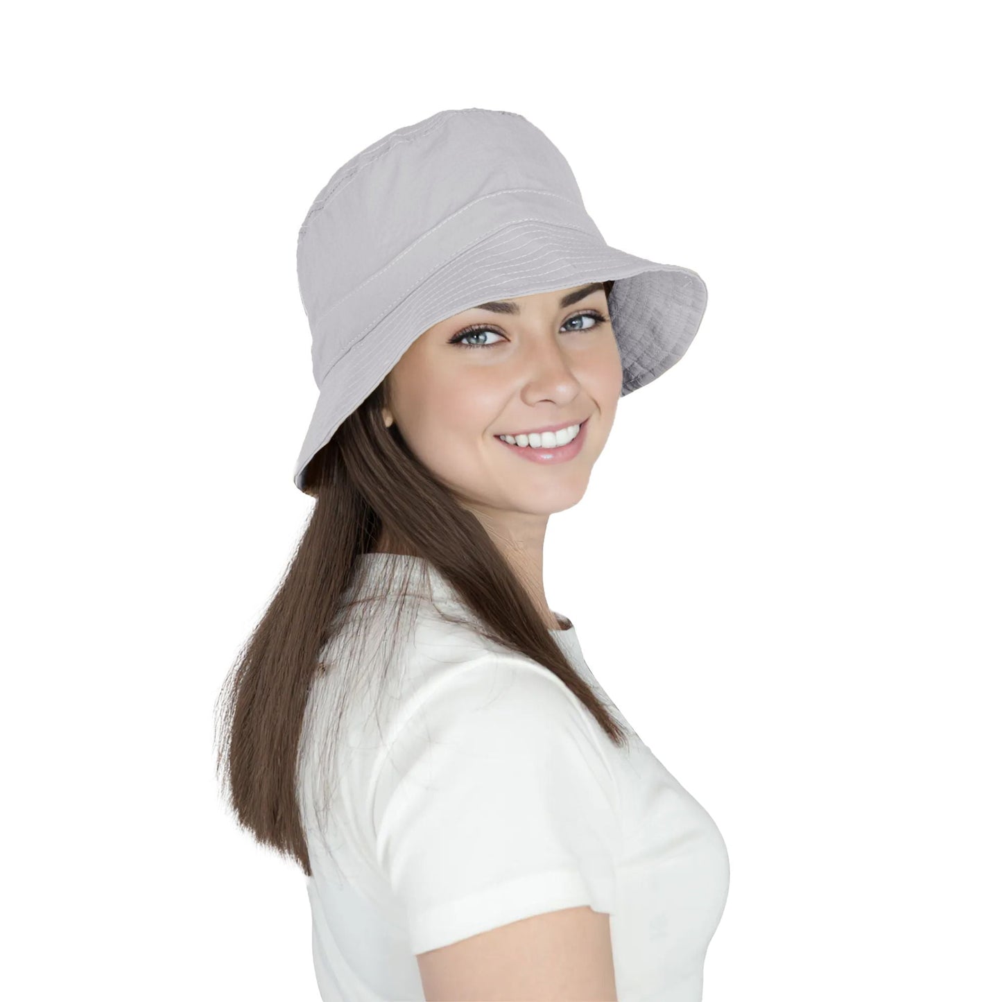 Anna-Kaci Bucket Hat Wide Brim UV Protection Lightweight Packable Outdoor Sun Hat with Adjustable Chin Strap