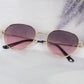 Anna-Kaci Elegant Gold - Rimmed Round Women's Polarized Sunglasses UV400 Protection