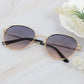 Anna-Kaci Elegant Gold - Rimmed Round Women's Polarized Sunglasses UV400 Protection