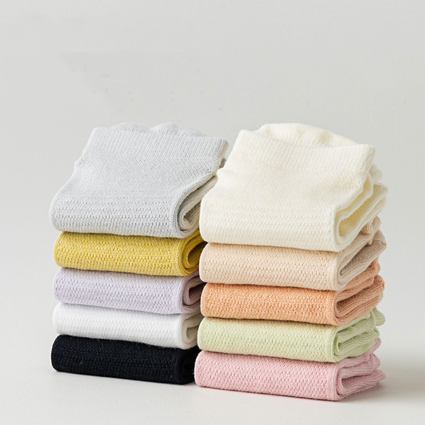 Anna-Kaci 4-Pack Women's Mesh Top Non-Slip Yoga Socks with Full Sole Grips and Breathable Lightweight Fabric