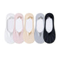 Anna-Kaci 5 Pairs Women Low Cut No Show Socks Breathable Stretch Knit Liner Design Anti-Slip Heel Grip for Flats and Loafers