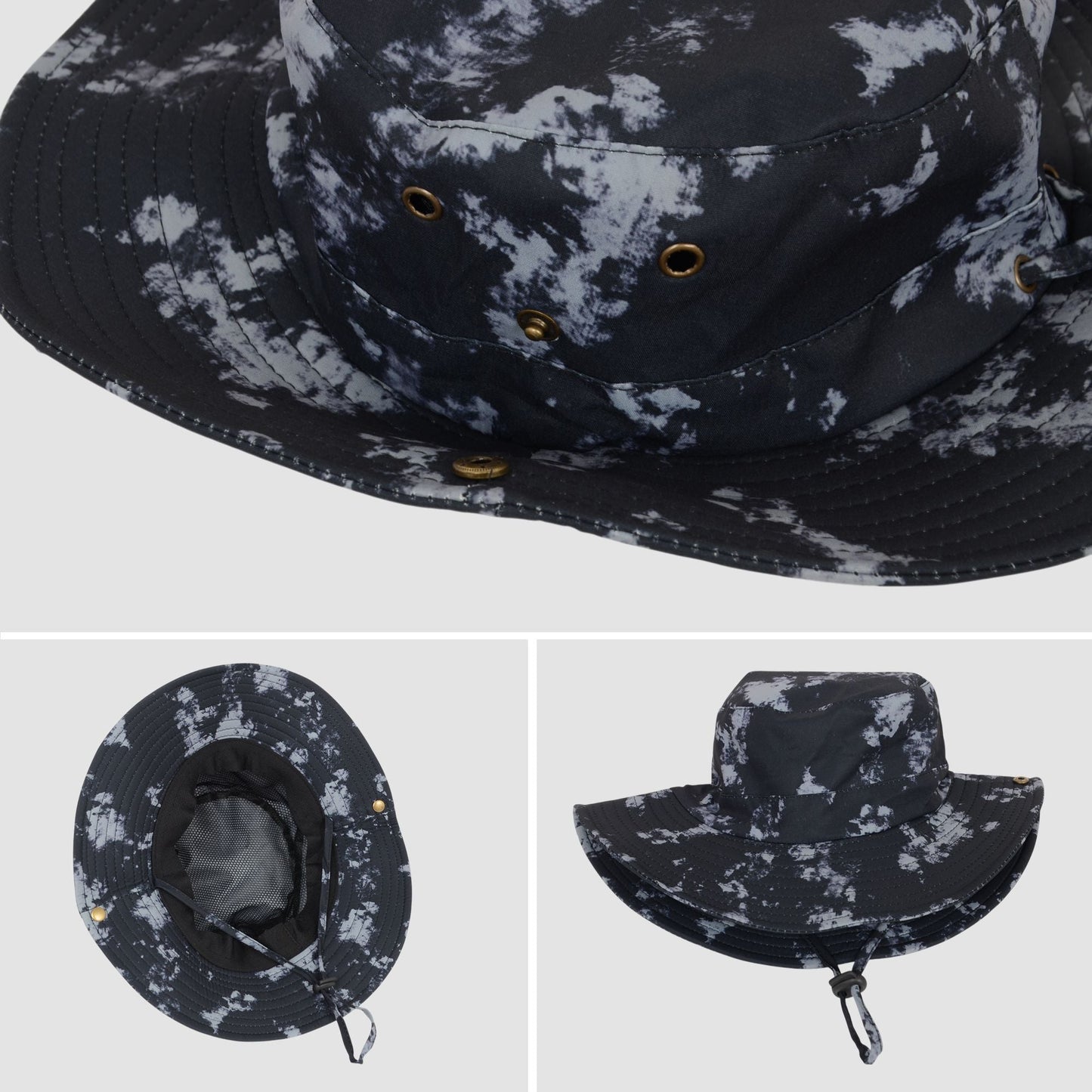 Anna-Kaci Wide Brim Outdoor Sun Hat with Adjustable Chin Strap for Hiking Camping Travel Beach