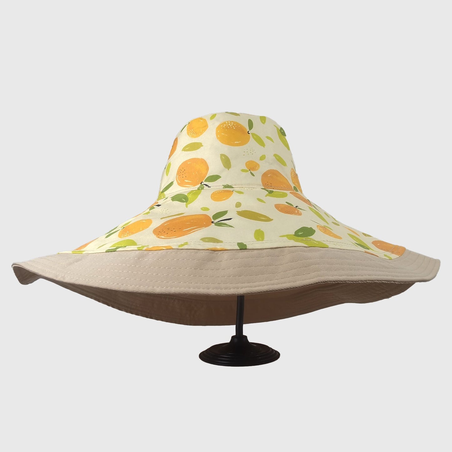 Anna-Kaci Women's Reversible Wide - Brim Sun Hat with Fruit Pattern Lining