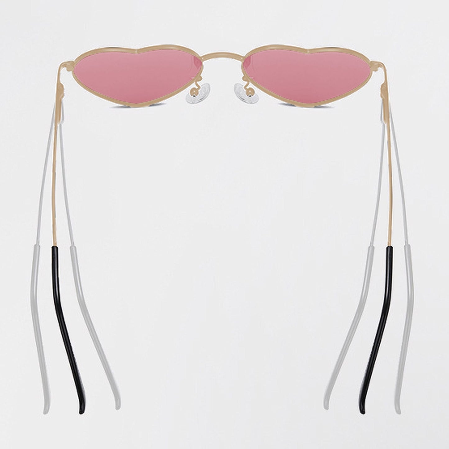 Anna-Kaci Women's Stylish Heart-Shaped Polarized Sunglasses UV400 Protection for Outdoor Activities