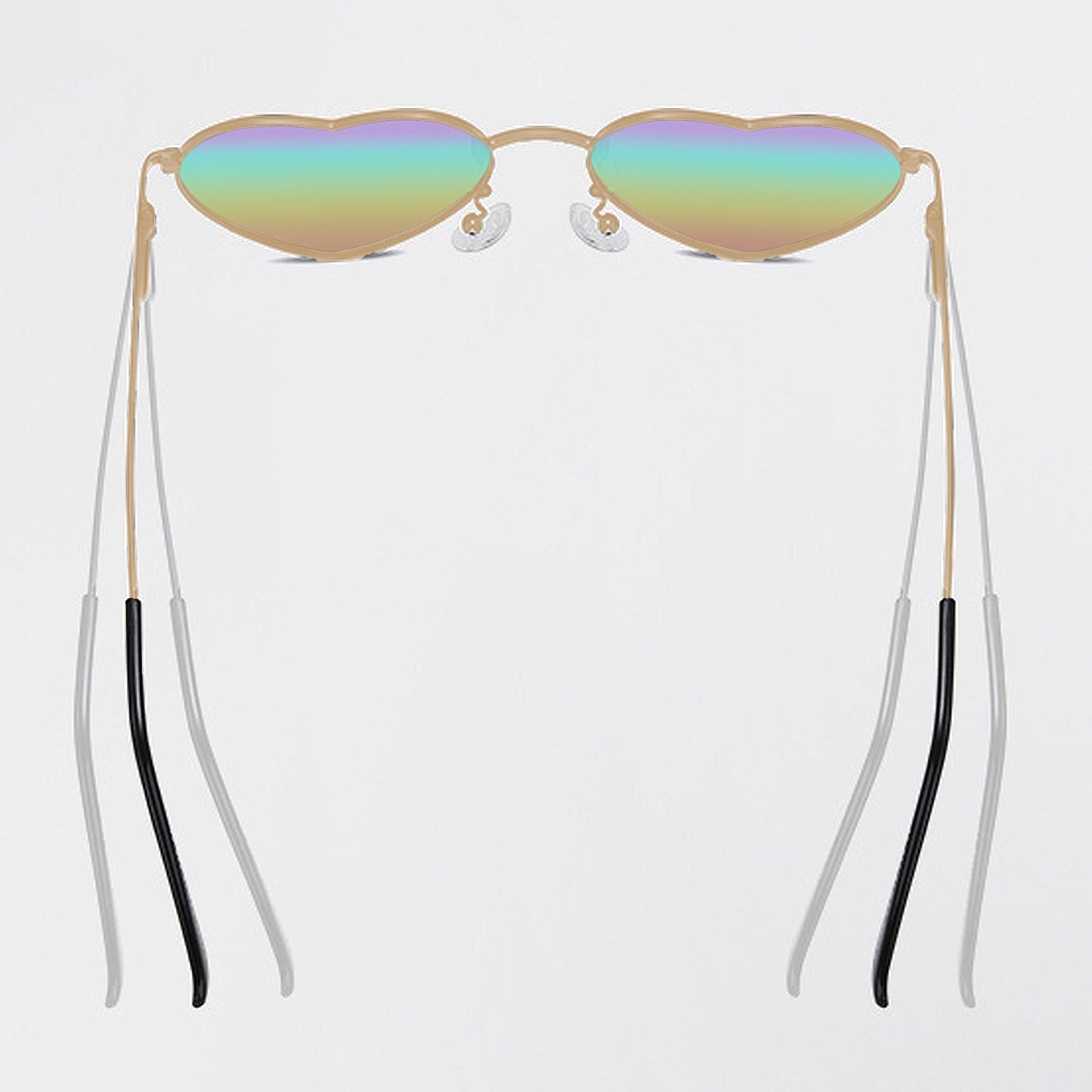 Anna-Kaci Women's Stylish Heart-Shaped Polarized Sunglasses UV400 Protection for Outdoor Activities