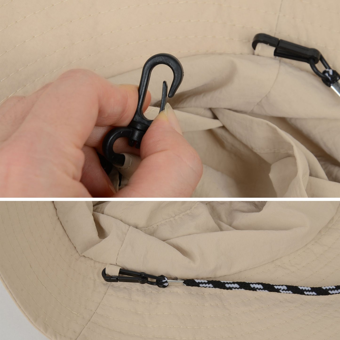 Anna-Kaci Water-Resistant Packable Bucket Hat with Adjustable Chin Strap Quick-Dry Fabric for Beach Hiking Camping and Outdoor Travel