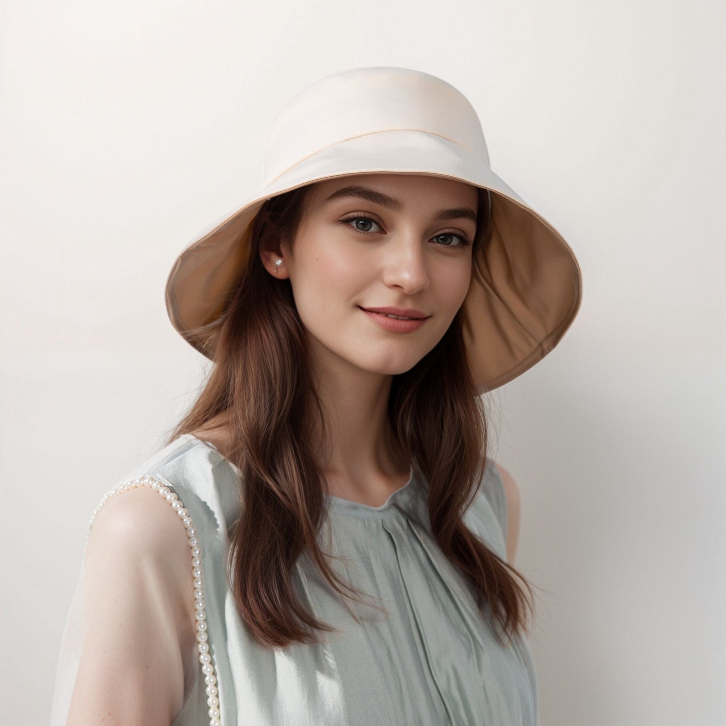 Anna-Kaci Wide Brim Bucket Hat Back Bow Detail for Sun Protection and Stylish Summer Looks