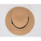 Anna-Kaci Wide Brim Straw Sun Hat with Chin Strap and Black Cord Detail for Outdoor Protection and Stylish Shade