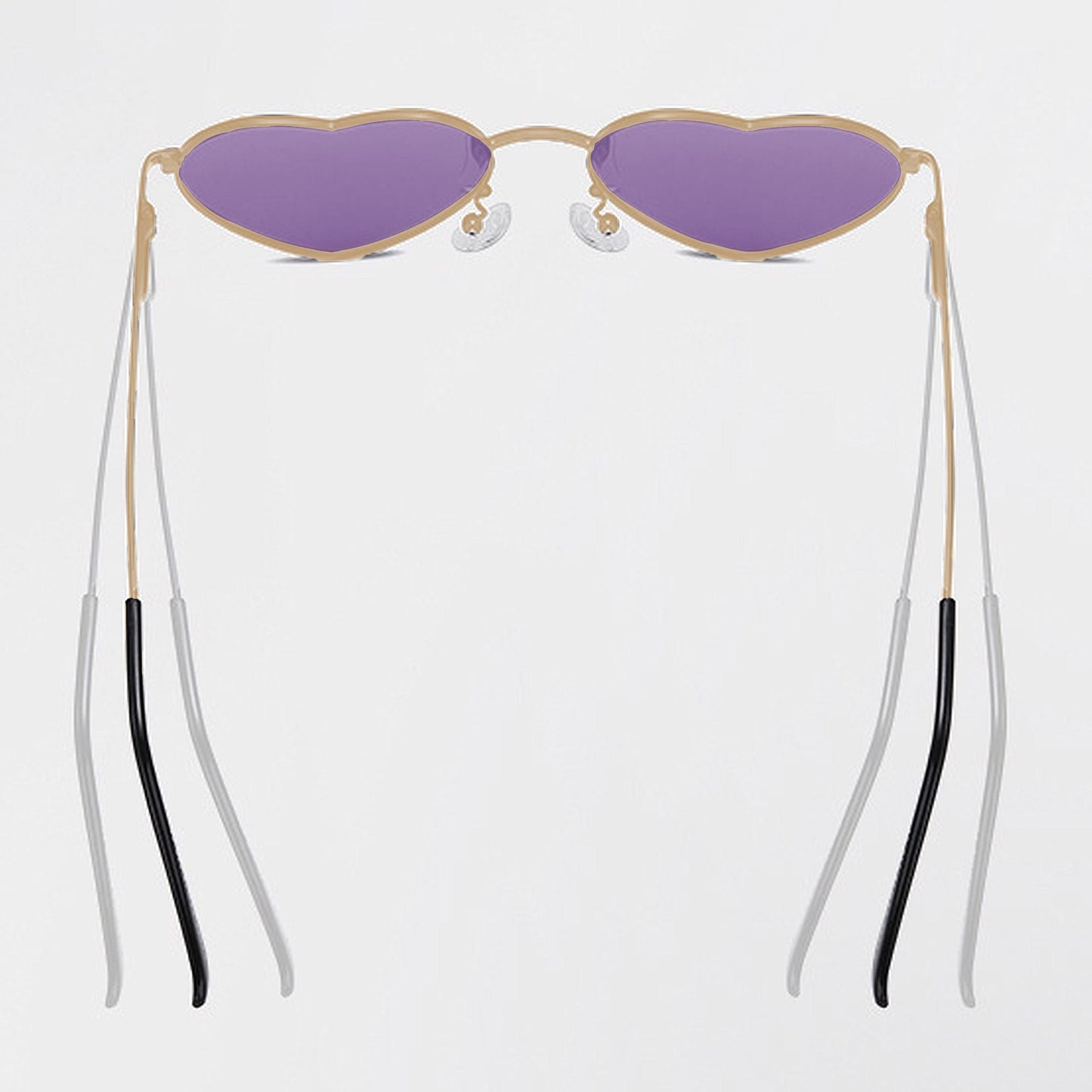 Anna-Kaci Women's Stylish Heart-Shaped Polarized Sunglasses UV400 Protection for Outdoor Activities