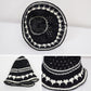 Anna-Kaci Crochet Knit Bucket Hat with Openwork Floral Pattern and Rolled Brim for Lightweight Summer Style