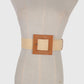 Anna-Kaci Stylish Straw Belt with Woven Buckle