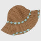 Anna-Kaci Women's Flower Embellishments Sun Hats Charming Crocheted Straw