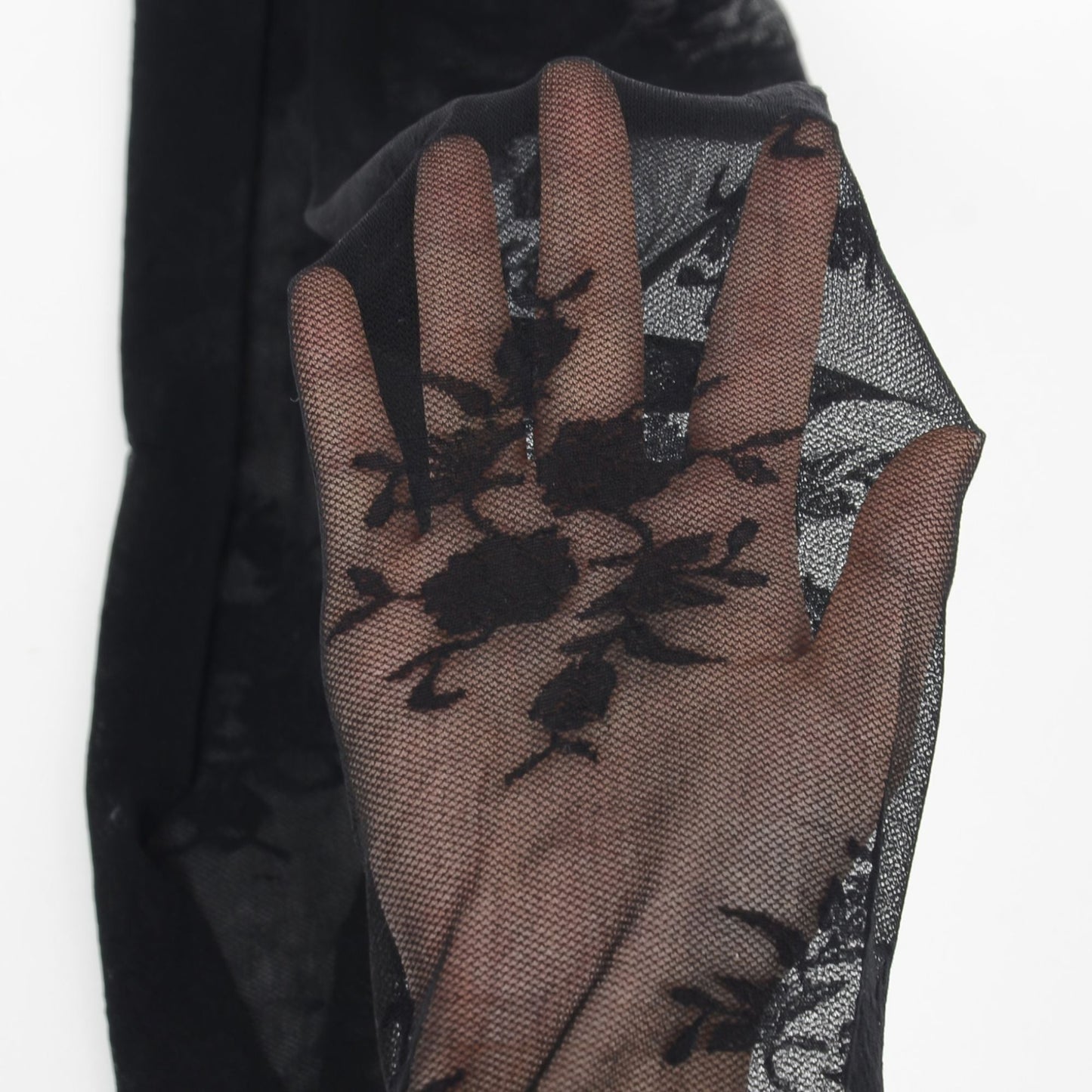 Anna-Kaci Women's Sheer Floral Pattern Tights Lightweight Mesh Legwear with Stretchy Fit and Subtle Texture