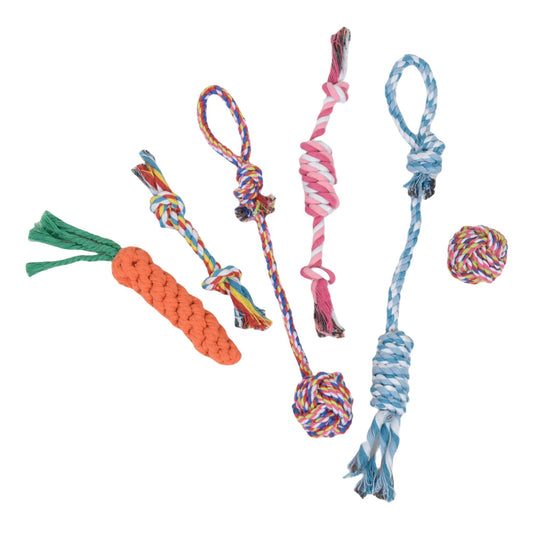 Alilang Durable Puppy Chew Toys Tug of War Rope Dog Toy for Medium Small Teething Pets