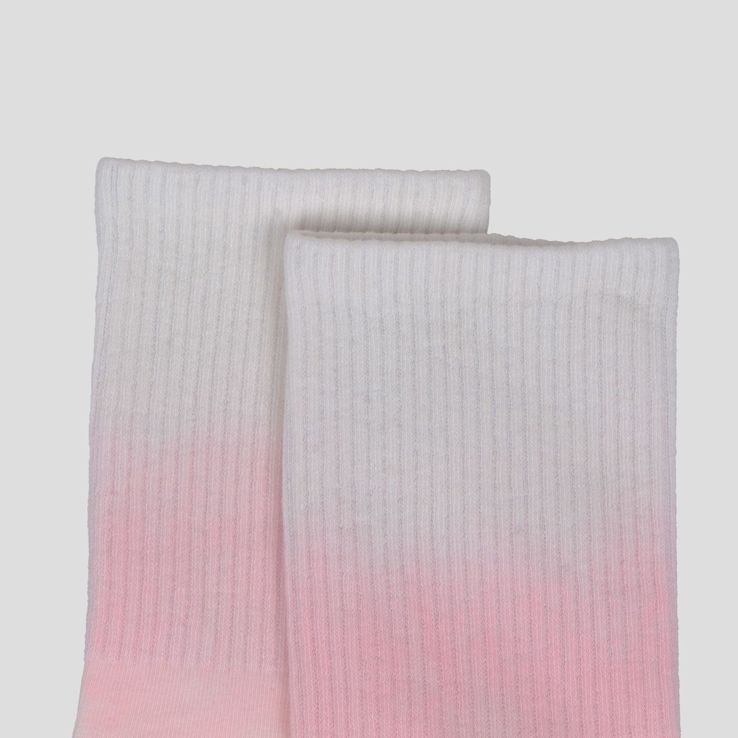 Anna-Kaci Women's Gradient Color Athletic Crew Socks Non Slip Silicone Cushioned Sole for Yoga Jogging 2 Pairs