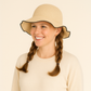 Anna-Kaci Women's Woven Floppy Bucket Hat with Scalloped Brim Edge Detail