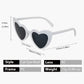 Anna-Kaci Active Women's Vibrant Heart-Shaped Fashion Sunglasses UV400 Protection