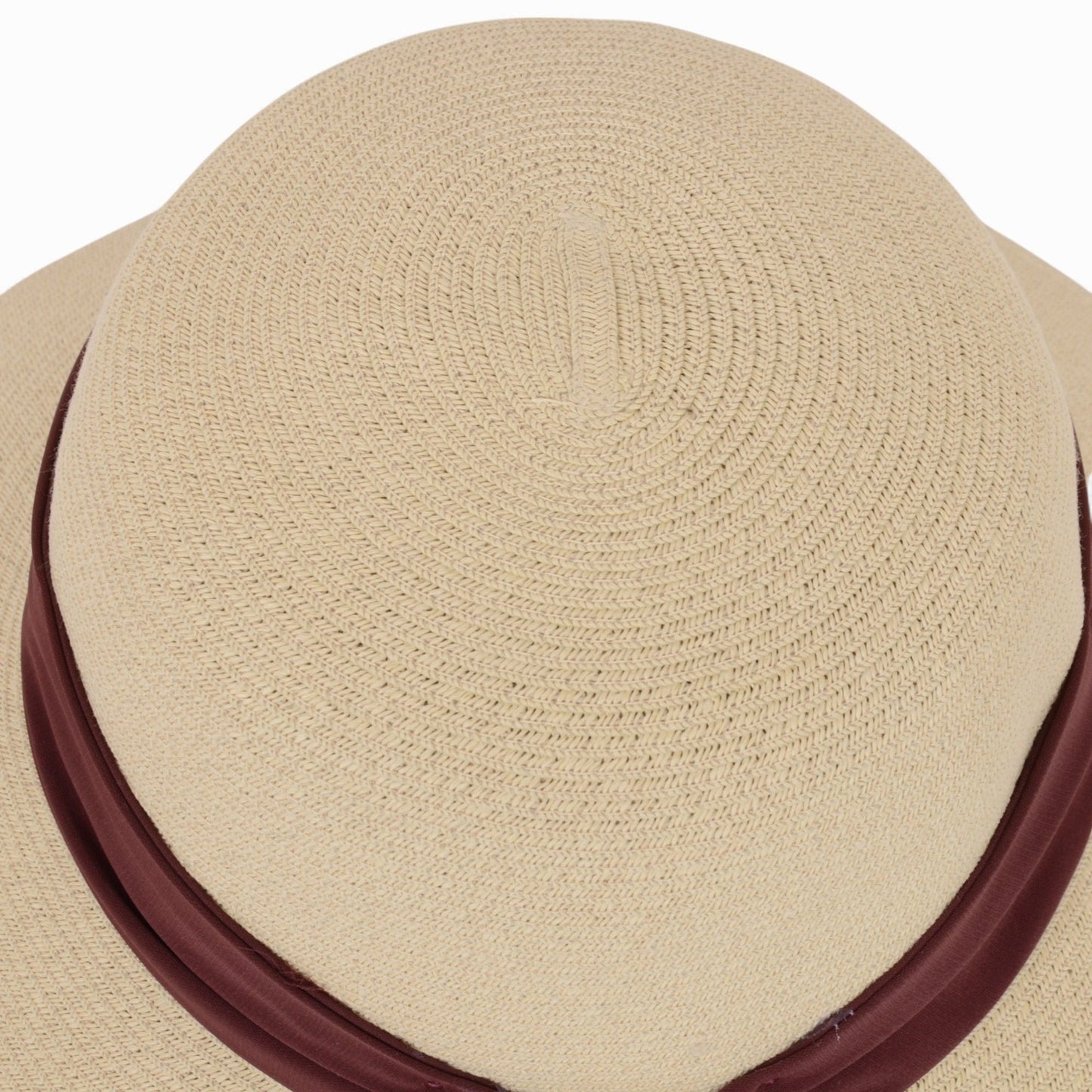Anna-Kaci Women's Woven Floppy Sun Hat with Wide Ribbon Knot Detail and Curved Brim