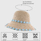 Anna-Kaci Women's Flower Embellishments Sun Hats Charming Crocheted Straw